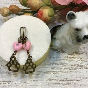 Dog Paw Earrings